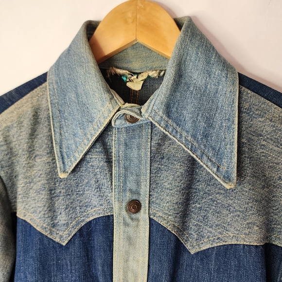 Antonio Guiseppe 70s Rare custom one of a kind denim & leather jacket - Picture 5 of 16